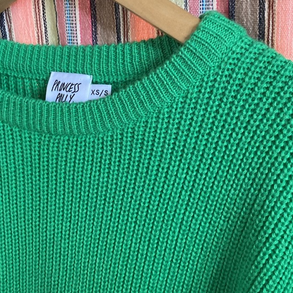 Princess Polly green XS-S sweater - Picture 3 of 5